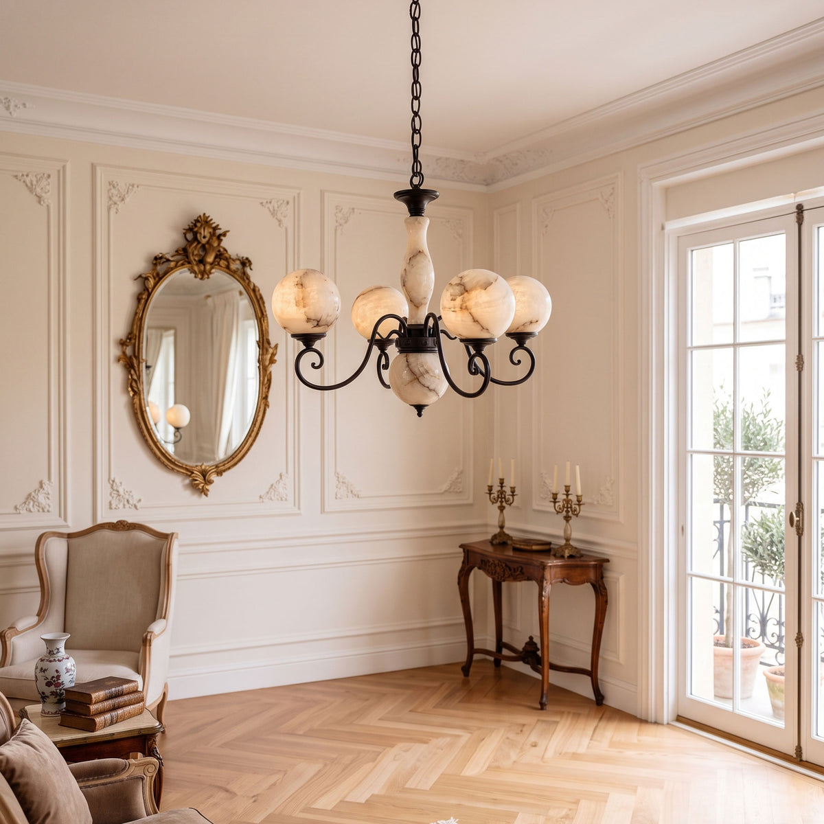 Evelyn Alabaster Chandelier
