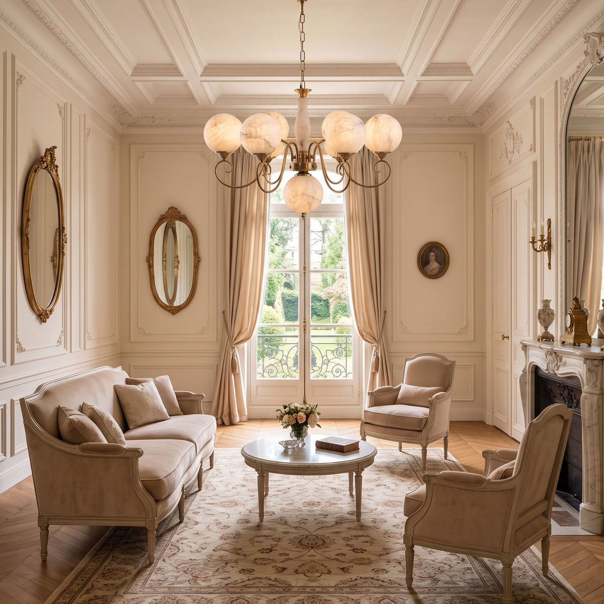 Evelyn Alabaster Chandelier