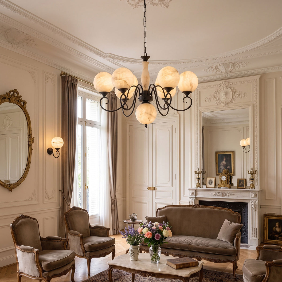 Evelyn Alabaster Chandelier