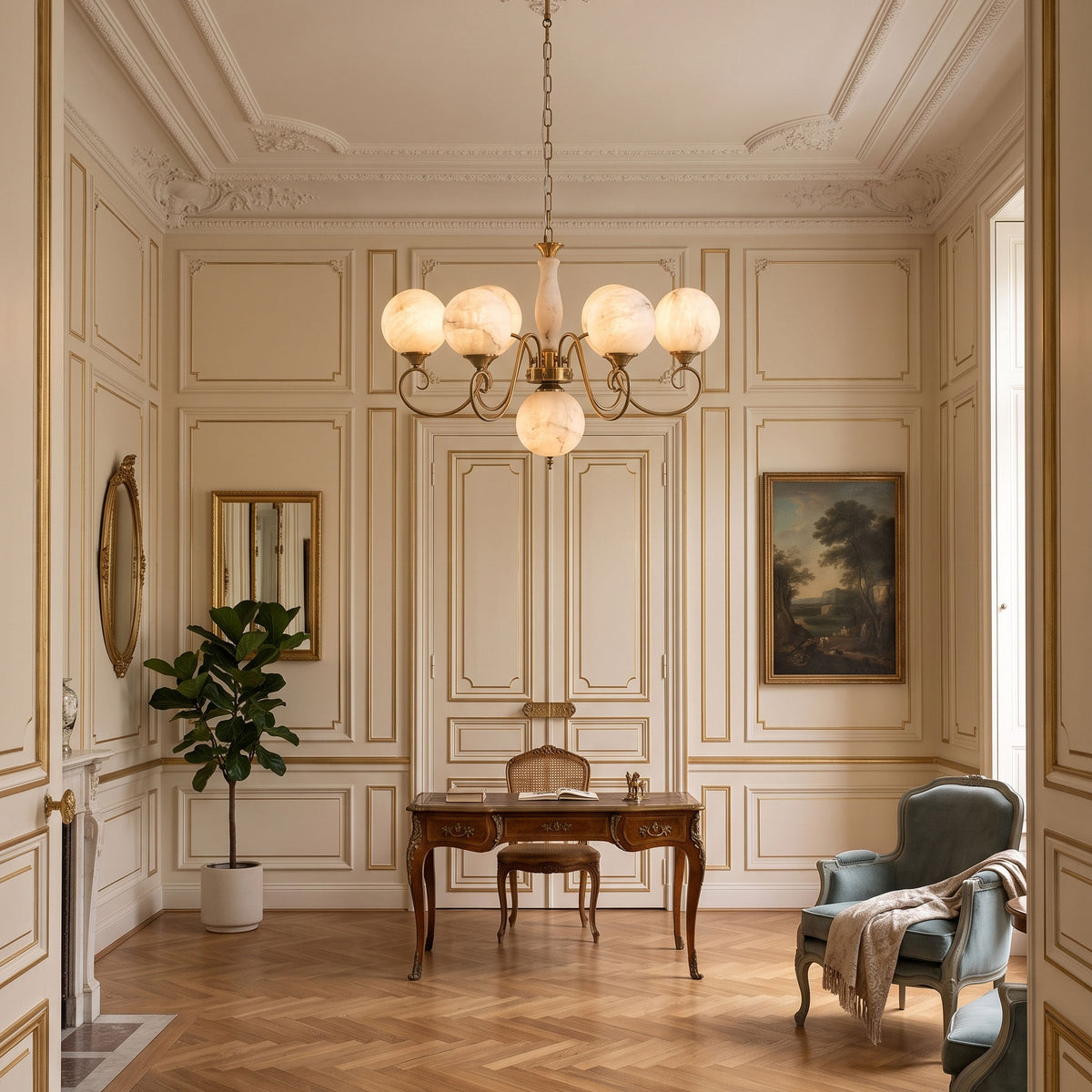 Evelyn Alabaster Chandelier