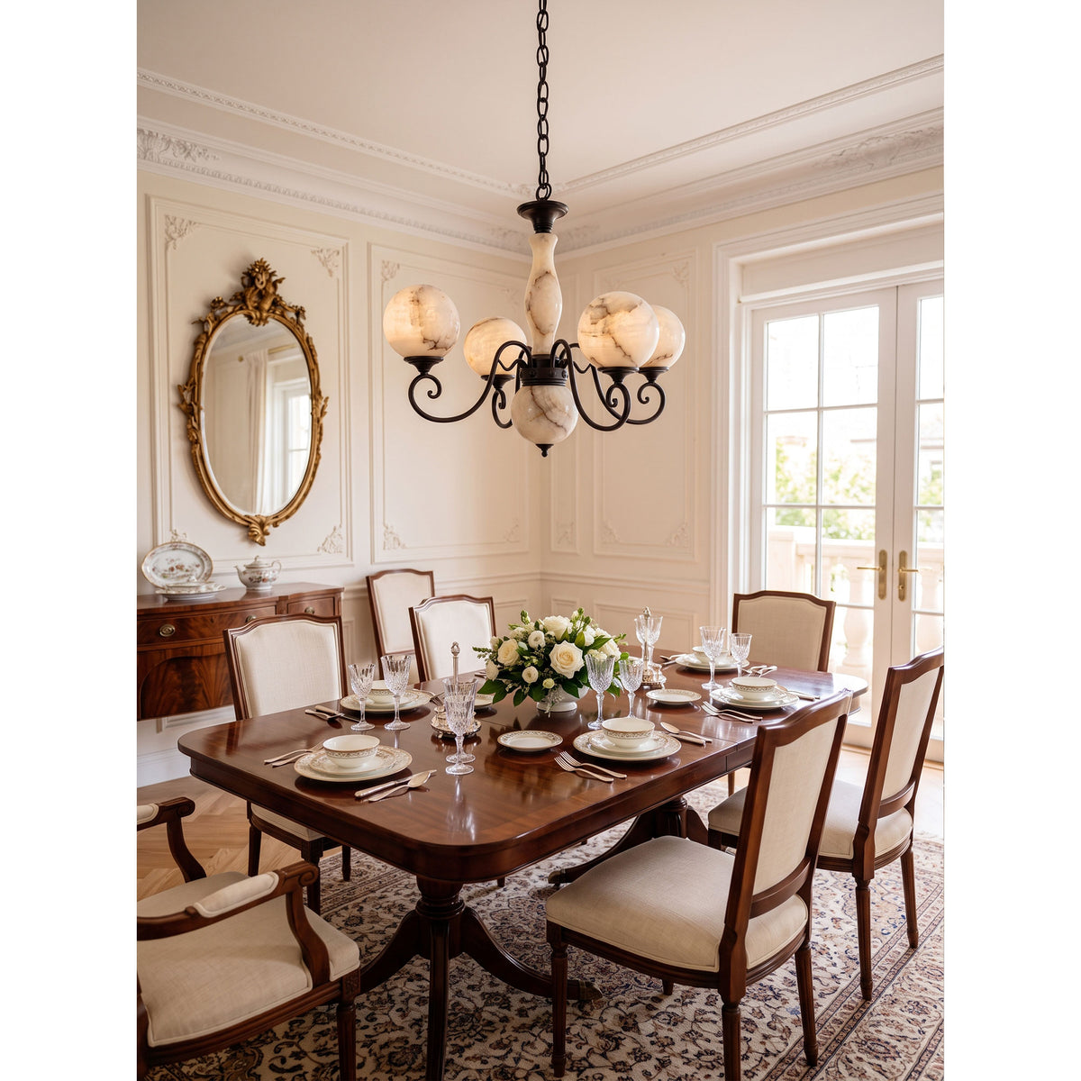 Evelyn Alabaster Chandelier