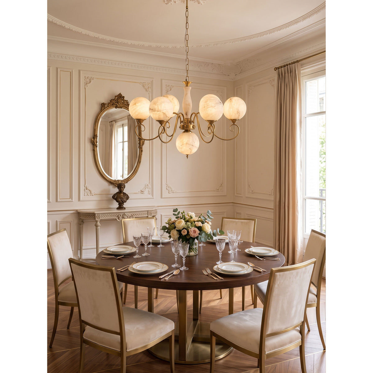 Evelyn Alabaster Chandelier