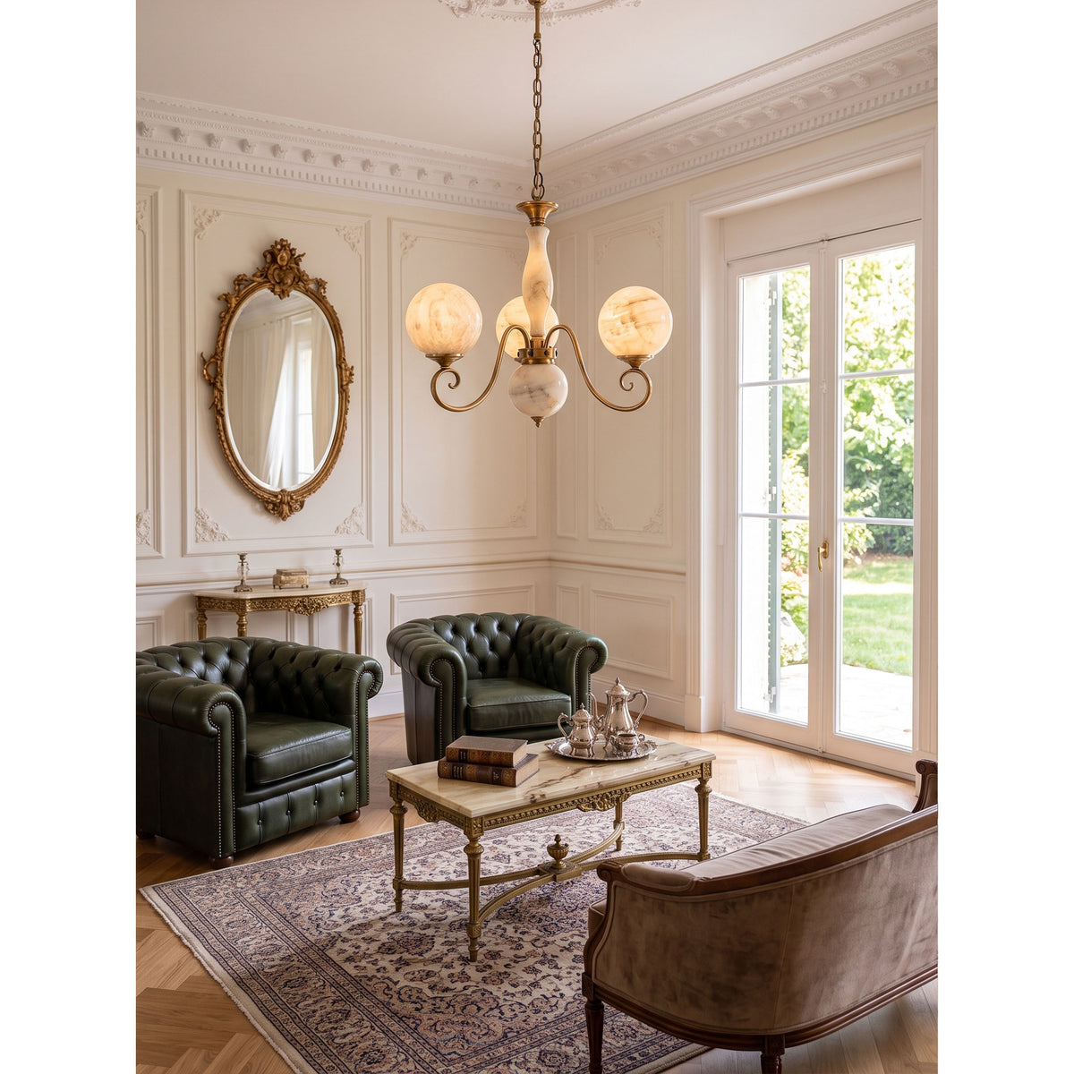 Evelyn Alabaster Chandelier