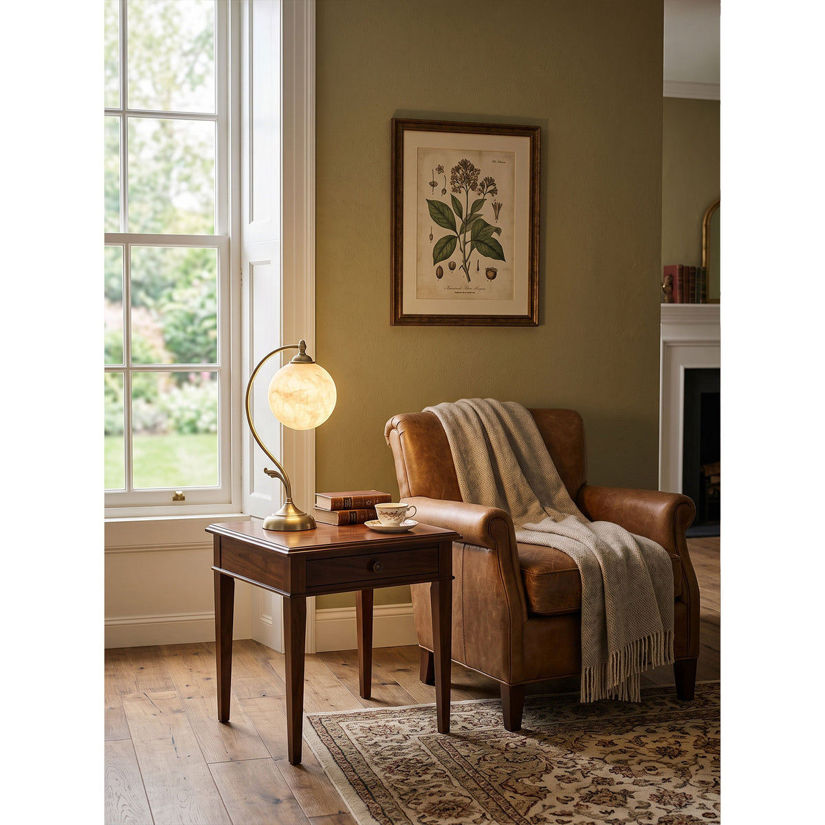 Evelyn Alabaster Table Lamp