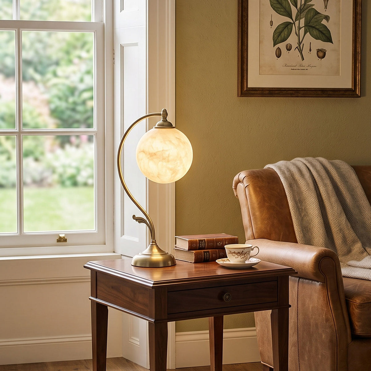 Evelyn Alabaster Table Lamp