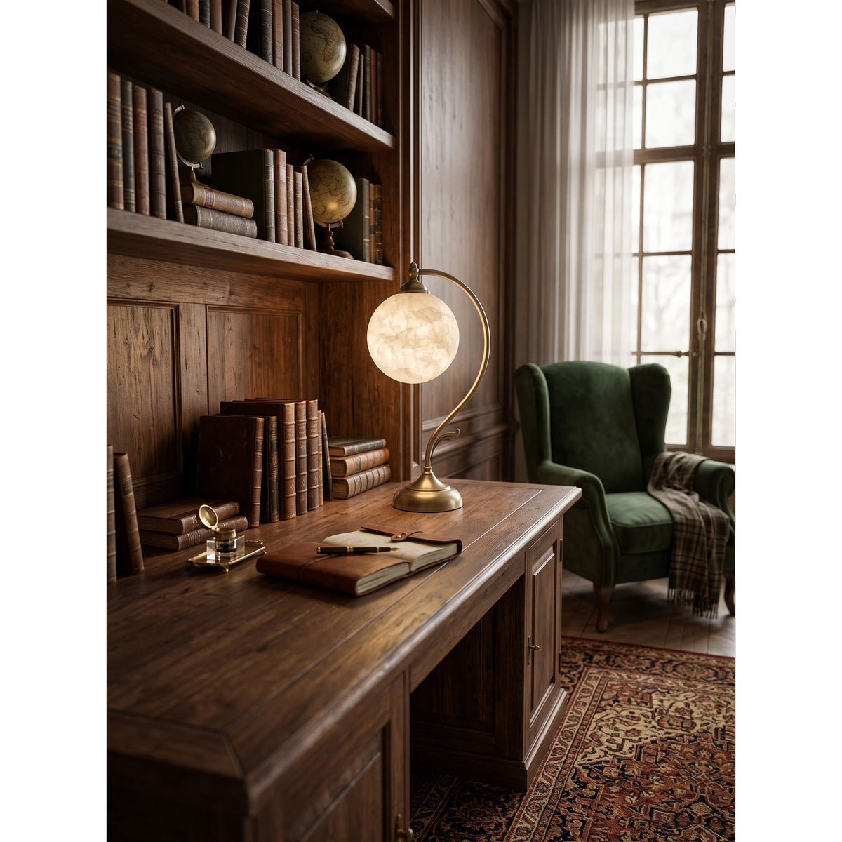 Evelyn Alabaster Table Lamp