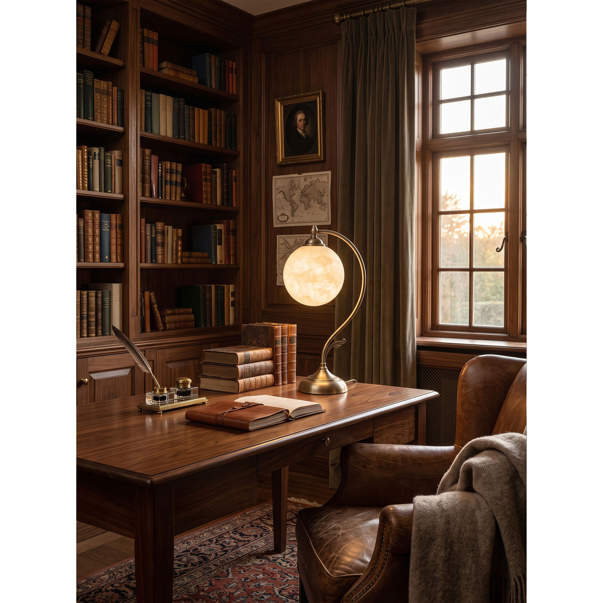Evelyn Alabaster Table Lamp