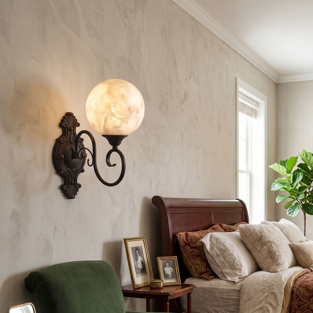 Evelyn Alabaster Wall Sconce