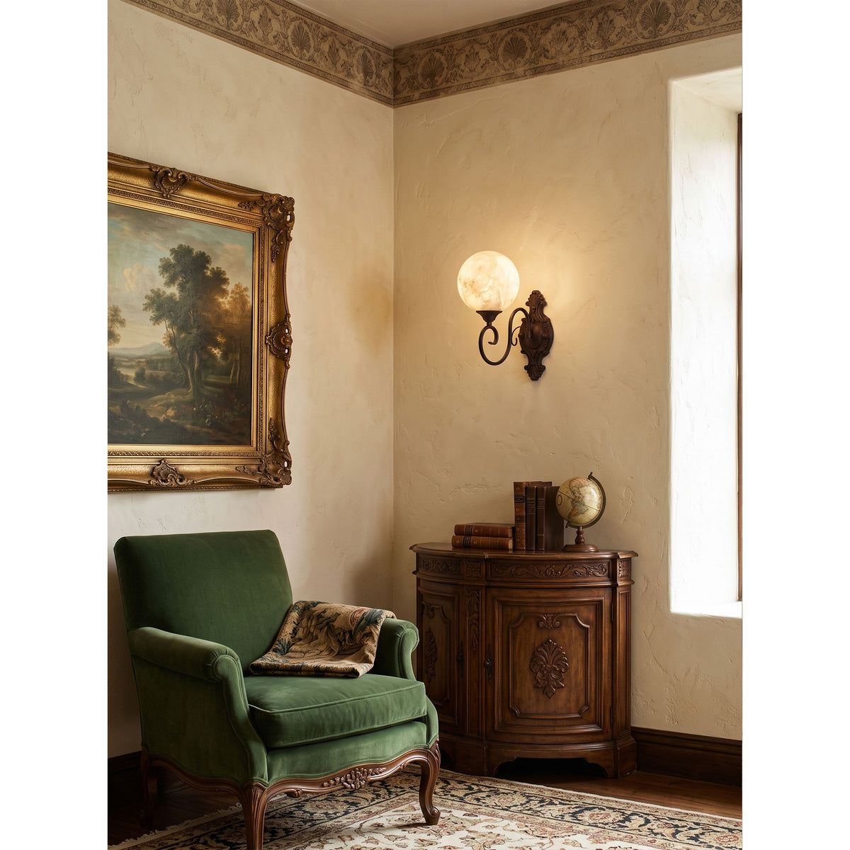 Evelyn Alabaster Wall Sconce