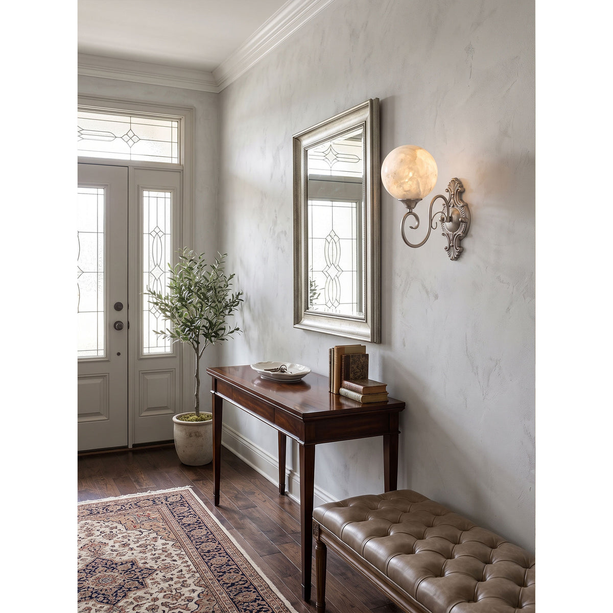 Evelyn Alabaster Wall Sconce