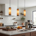 Load image into Gallery viewer, Fina Cylindrical Alabaster Pendant Lamp
