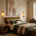 Load image into Gallery viewer, Fina Cylindrical Alabaster Pendant Lamp
