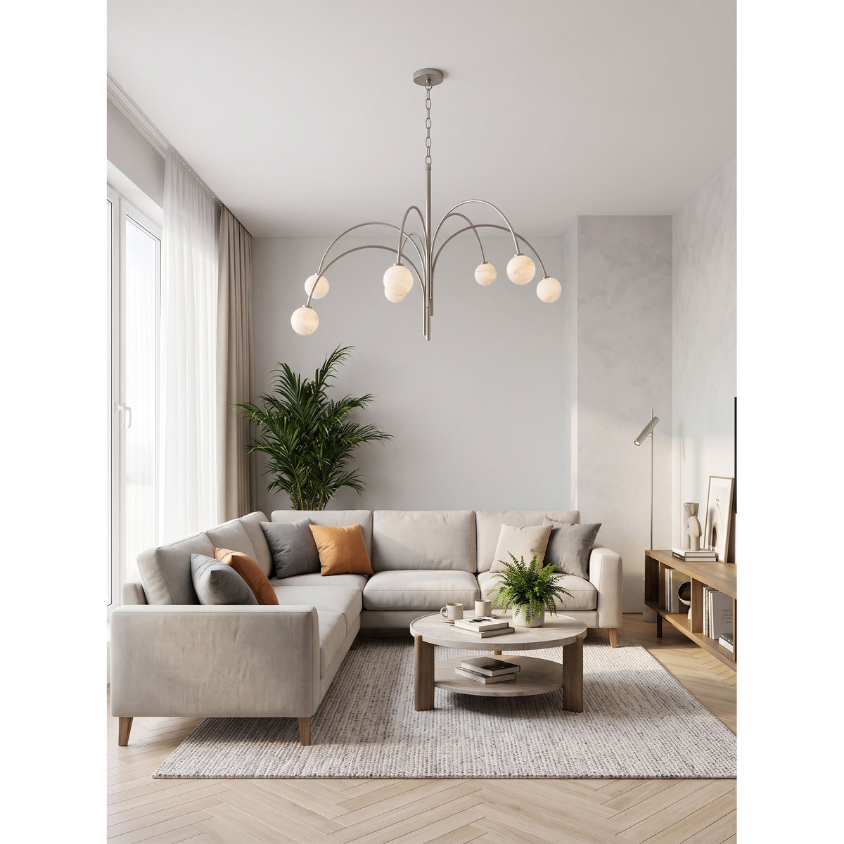 Flora Alabaster Chandelier