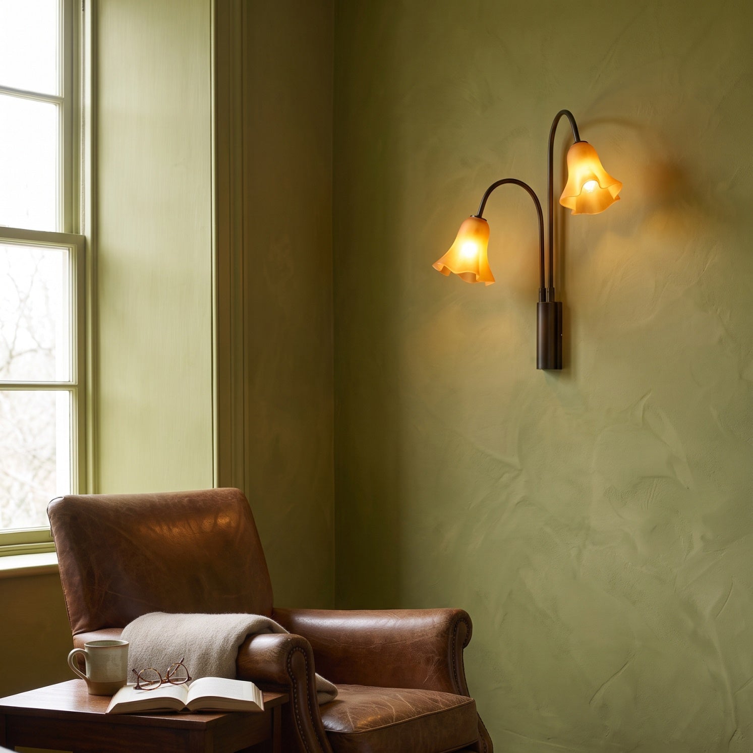 Flora Glass Wall Sconce
