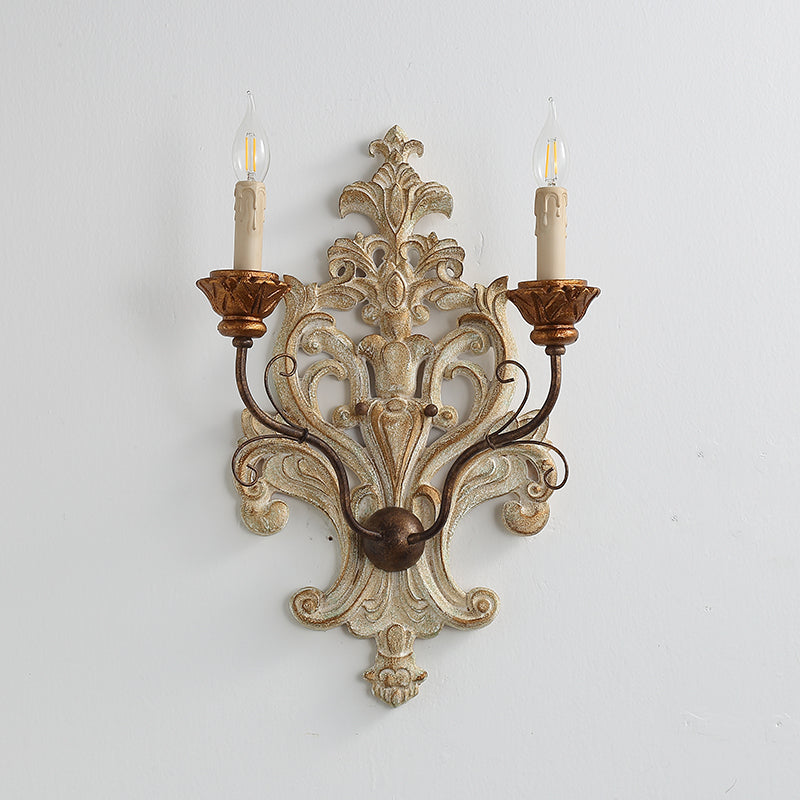 Florentine Wood Wall Lamp