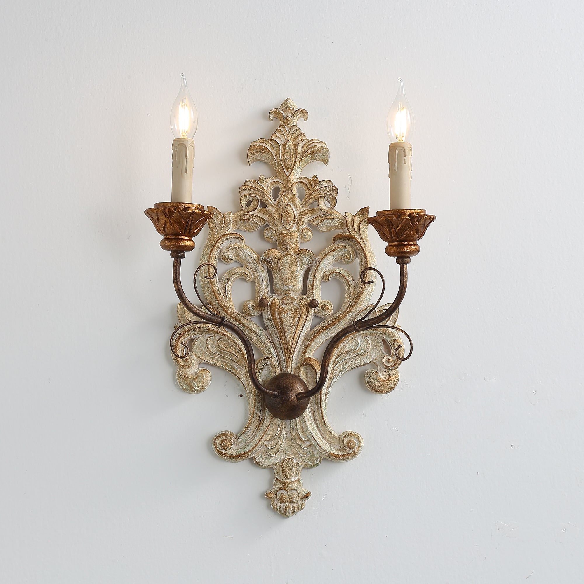 Florentine Wood Wall Lamp