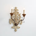 Load image into Gallery viewer, Florentine Wood Wall Lamp
