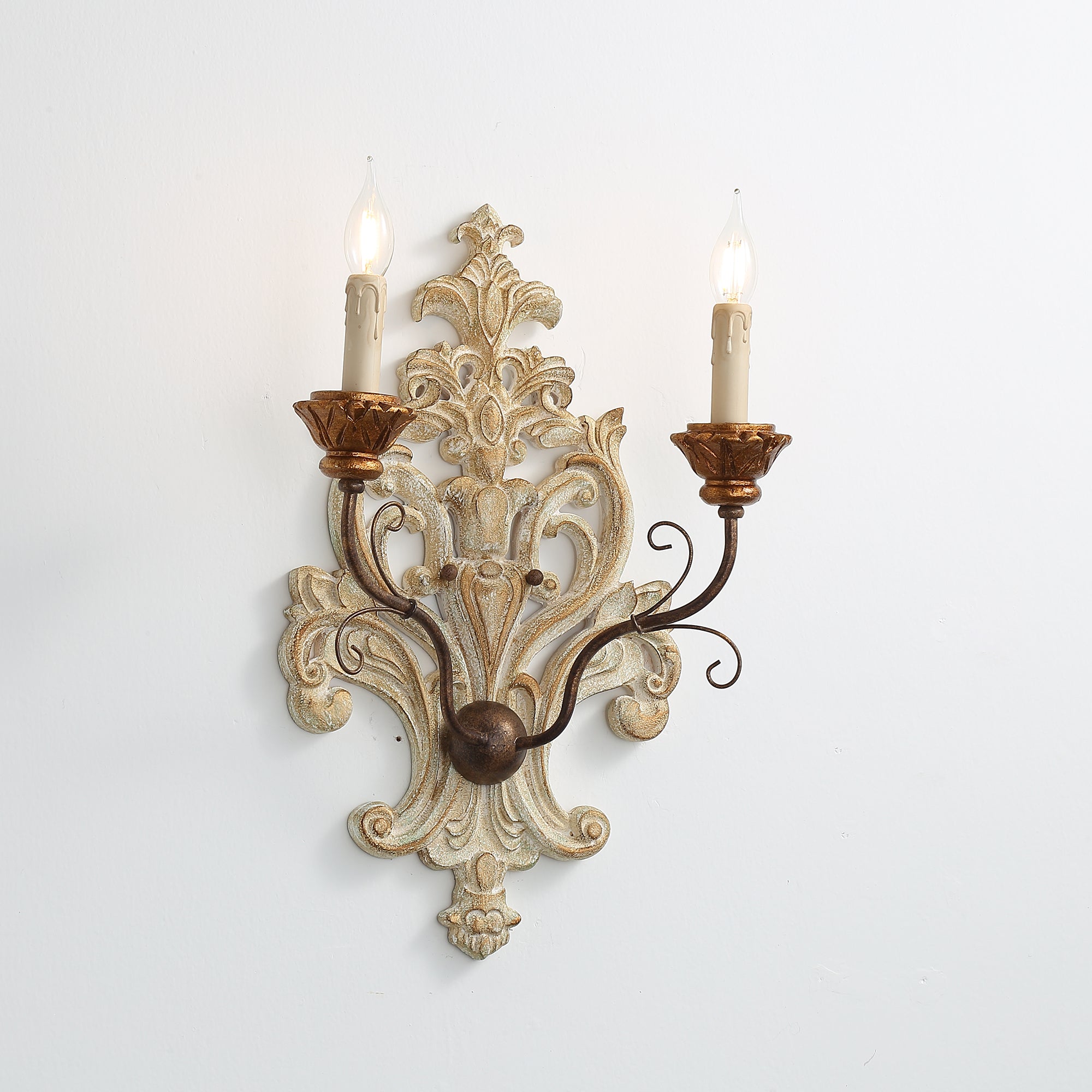 Florentine Wood Wall Lamp