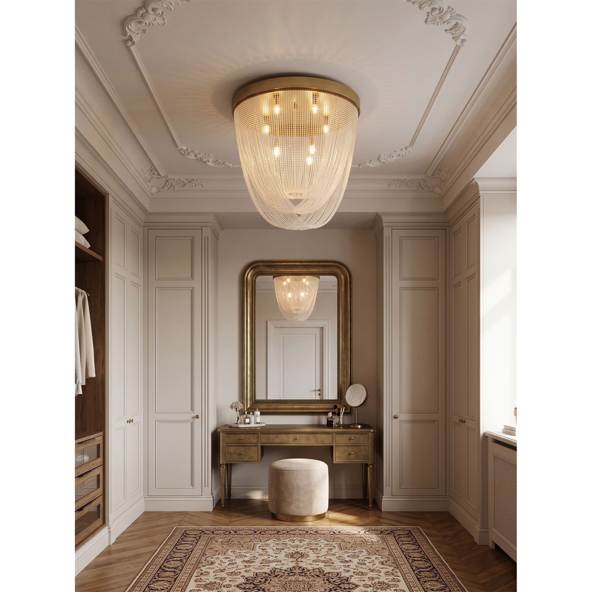 Florian Schulz Waterfall Glass Flush Mount Ceiling Light