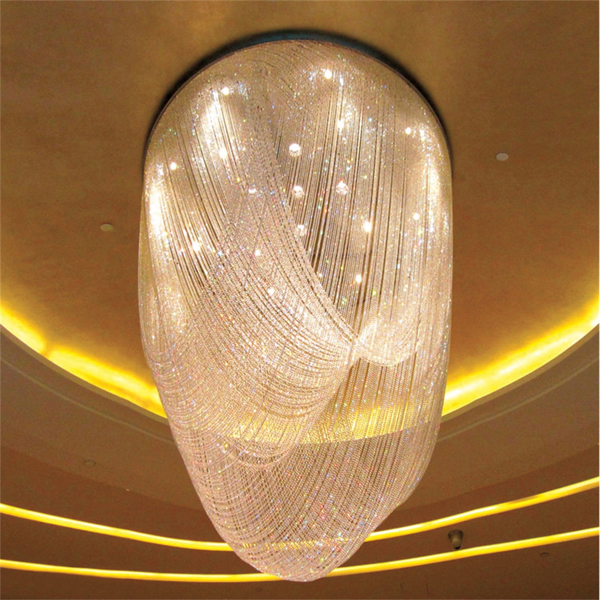 Florian Schulz Waterfall Glass Flush Mount Ceiling Light