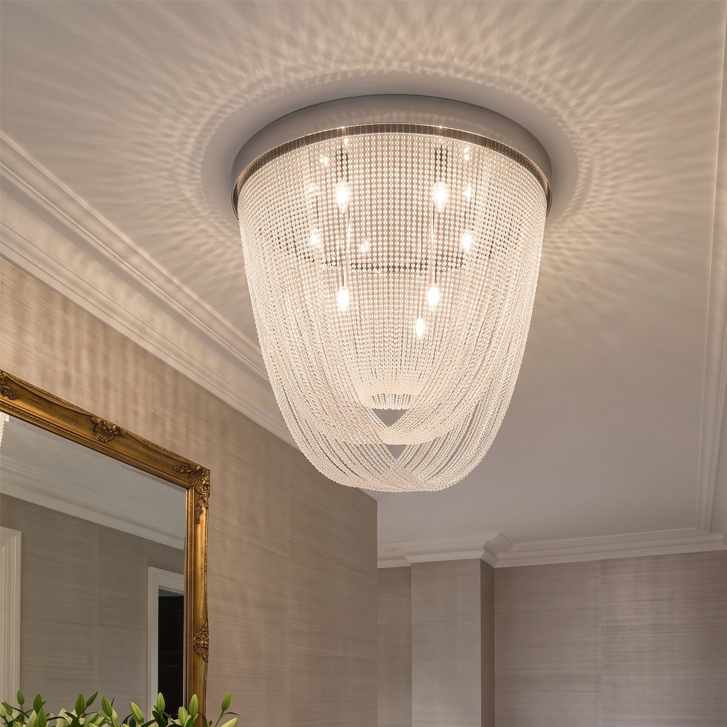 Florian Schulz Waterfall Glass Flush Mount Ceiling Light