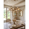 Load image into Gallery viewer, Flower Bloom Branch Brass Chandelier – detail 10
