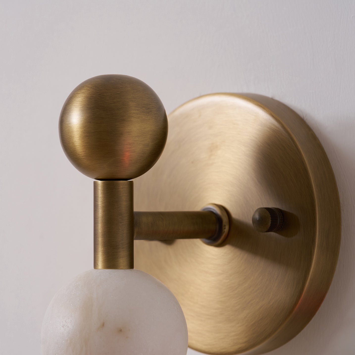 Flume Alabaster Plug-in Wall Sconce