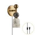Load image into Gallery viewer, Flume Alabaster Plug-in Wall Sconce
