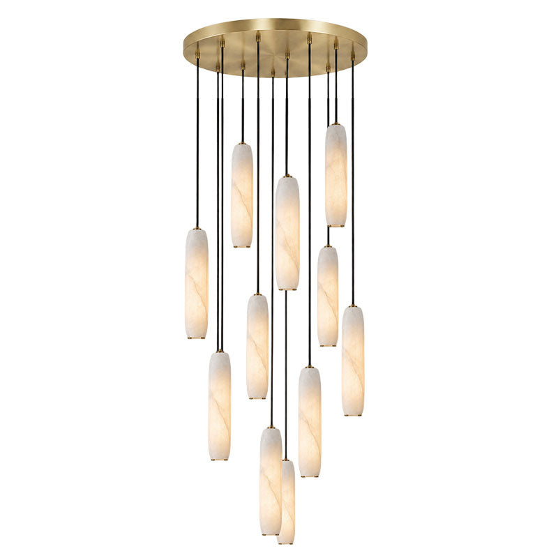 Flute Alabaster Chandelier