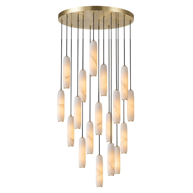 Flute Alabaster Chandelier