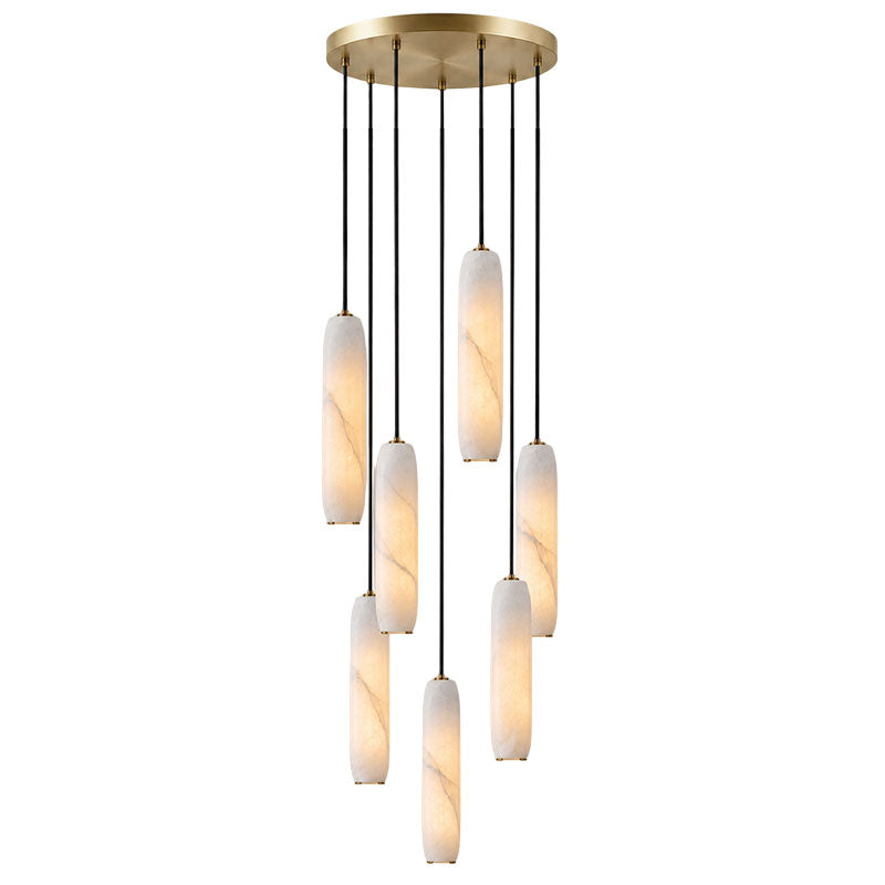 Flute Alabaster Chandelier