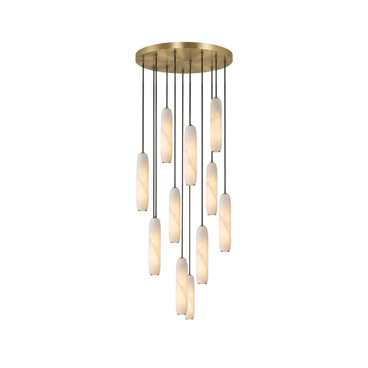 Flute Alabaster Chandelier