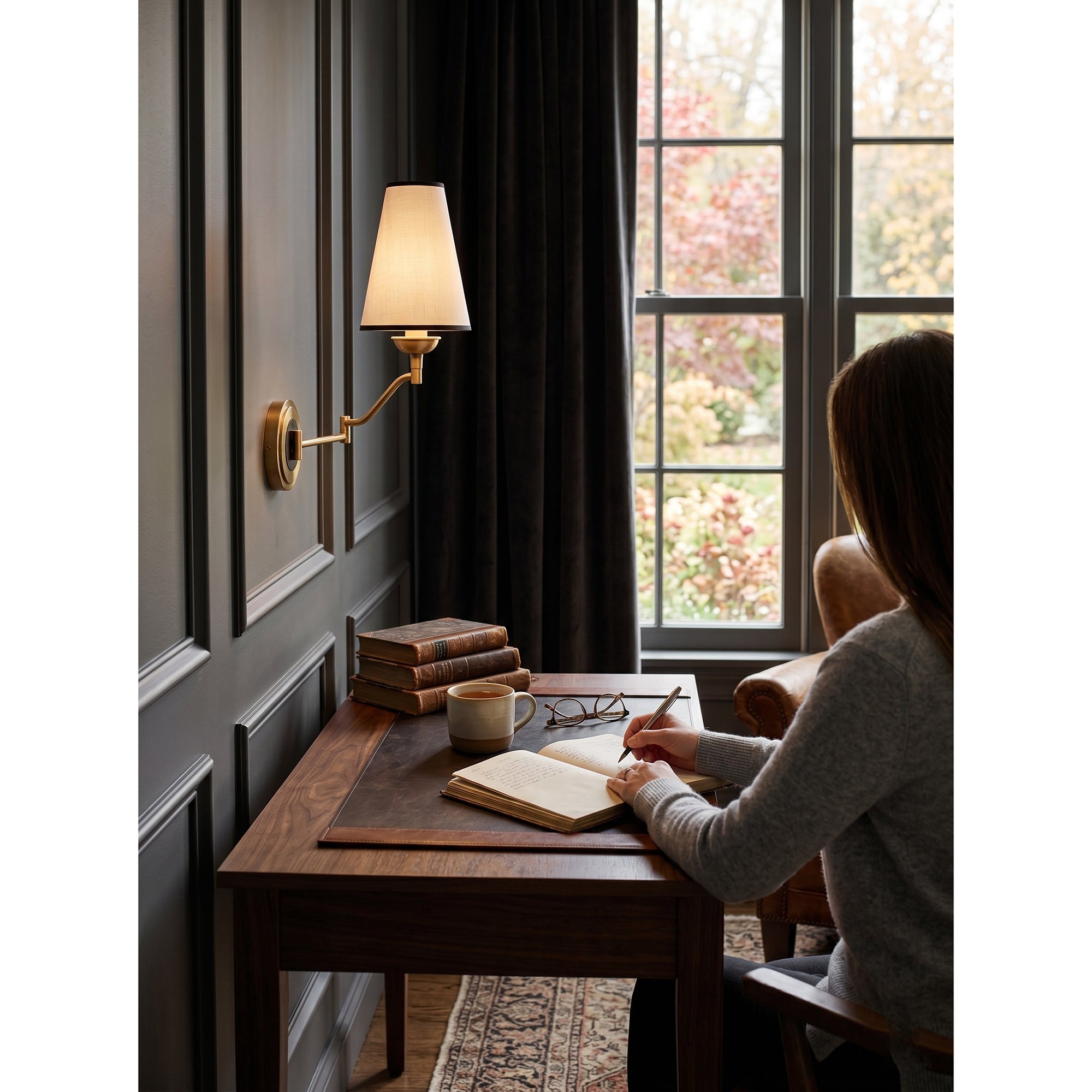 Fontaine Rocker Arm Wall Sconce