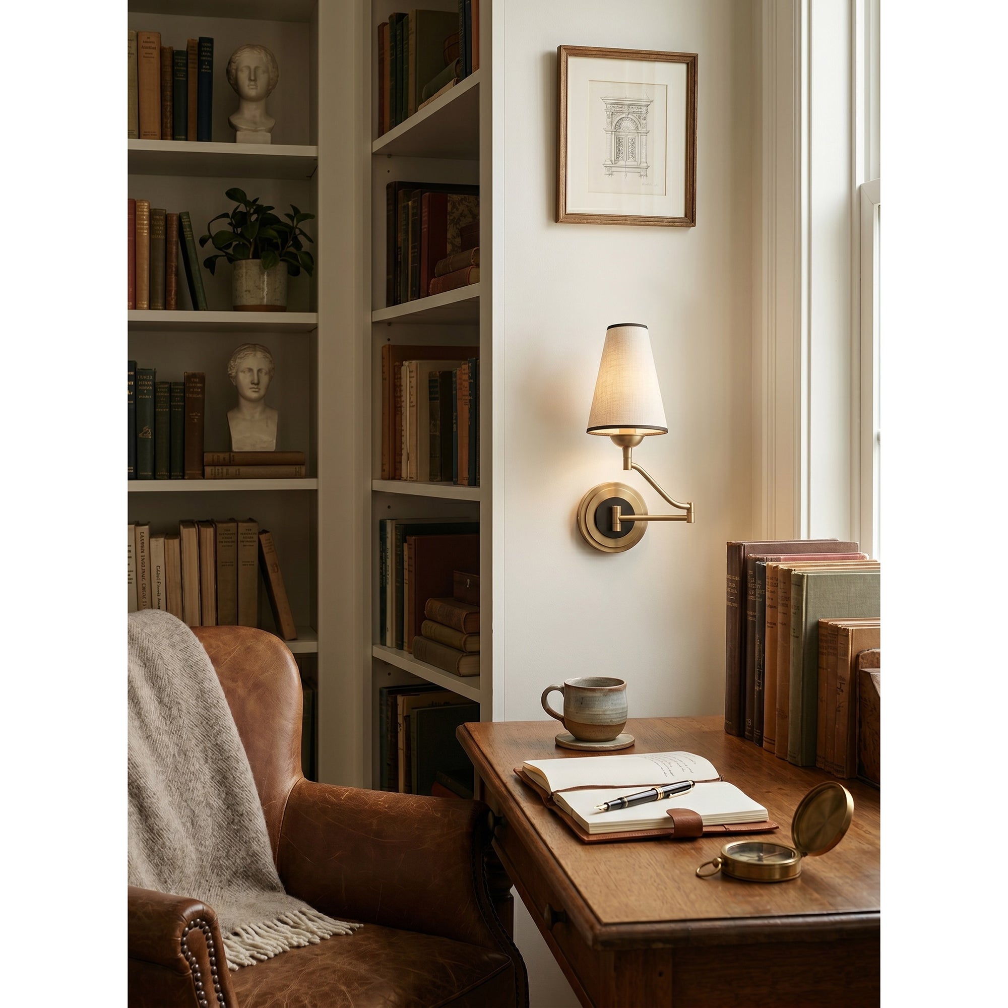 Fontaine Rocker Arm Wall Sconce