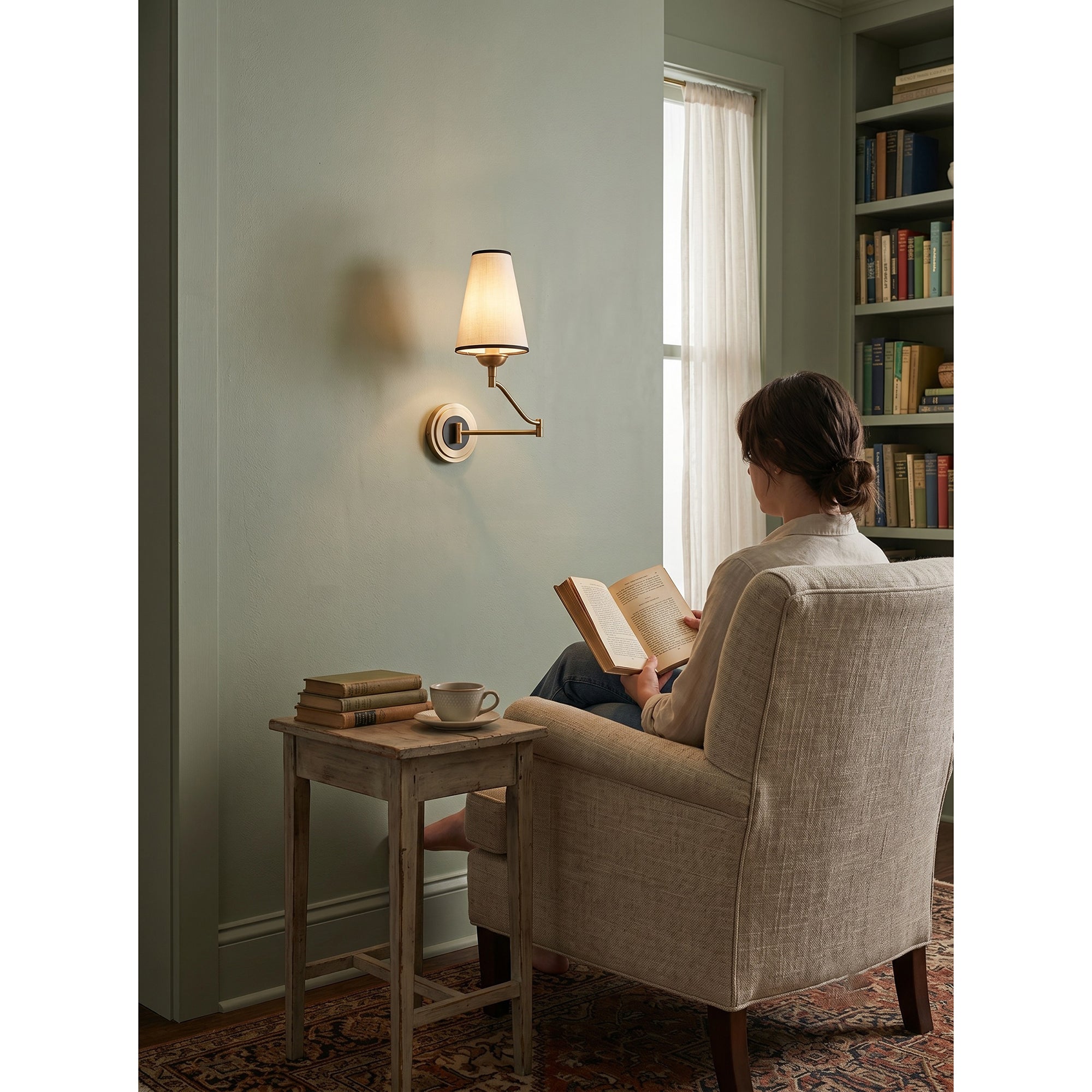Fontaine Rocker Arm Wall Sconce