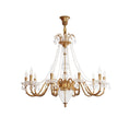 Laad afbeelding in galerij, Fontainebleau Brass Chandelier
