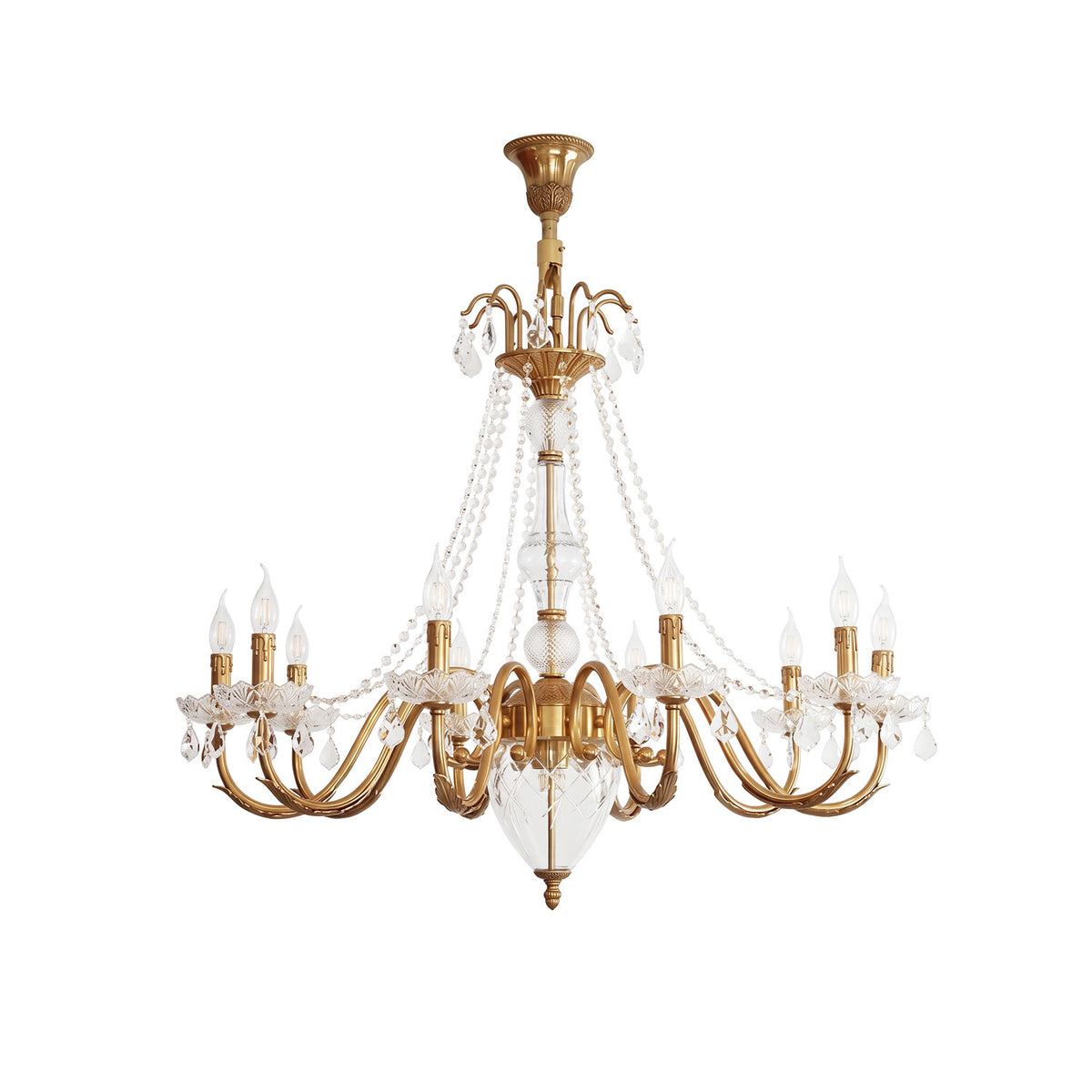 Fontainebleau Brass Chandelier