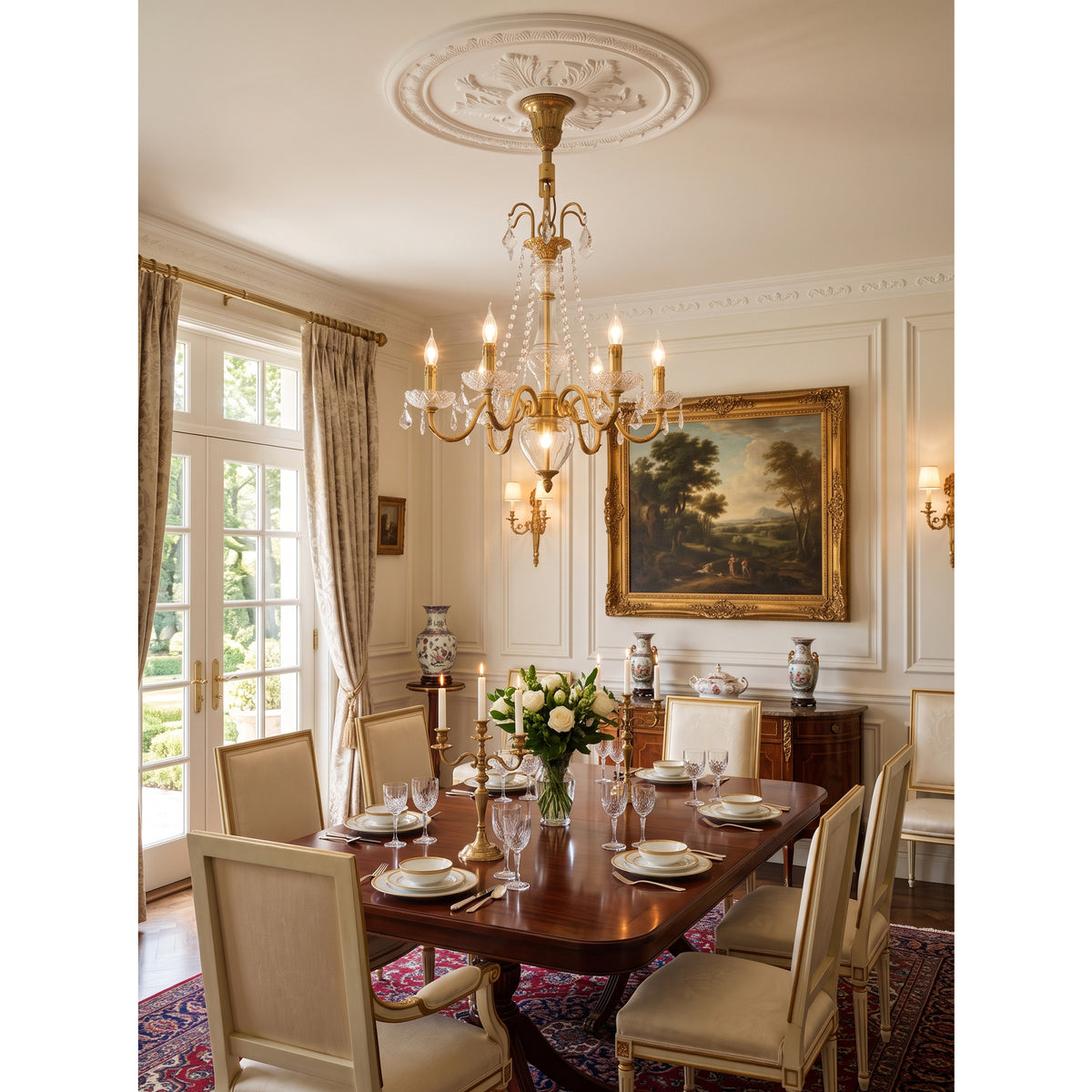 Fontainebleau Brass Chandelier