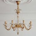 Laad afbeelding in galerij, Fontainebleau Brass Chandelier
