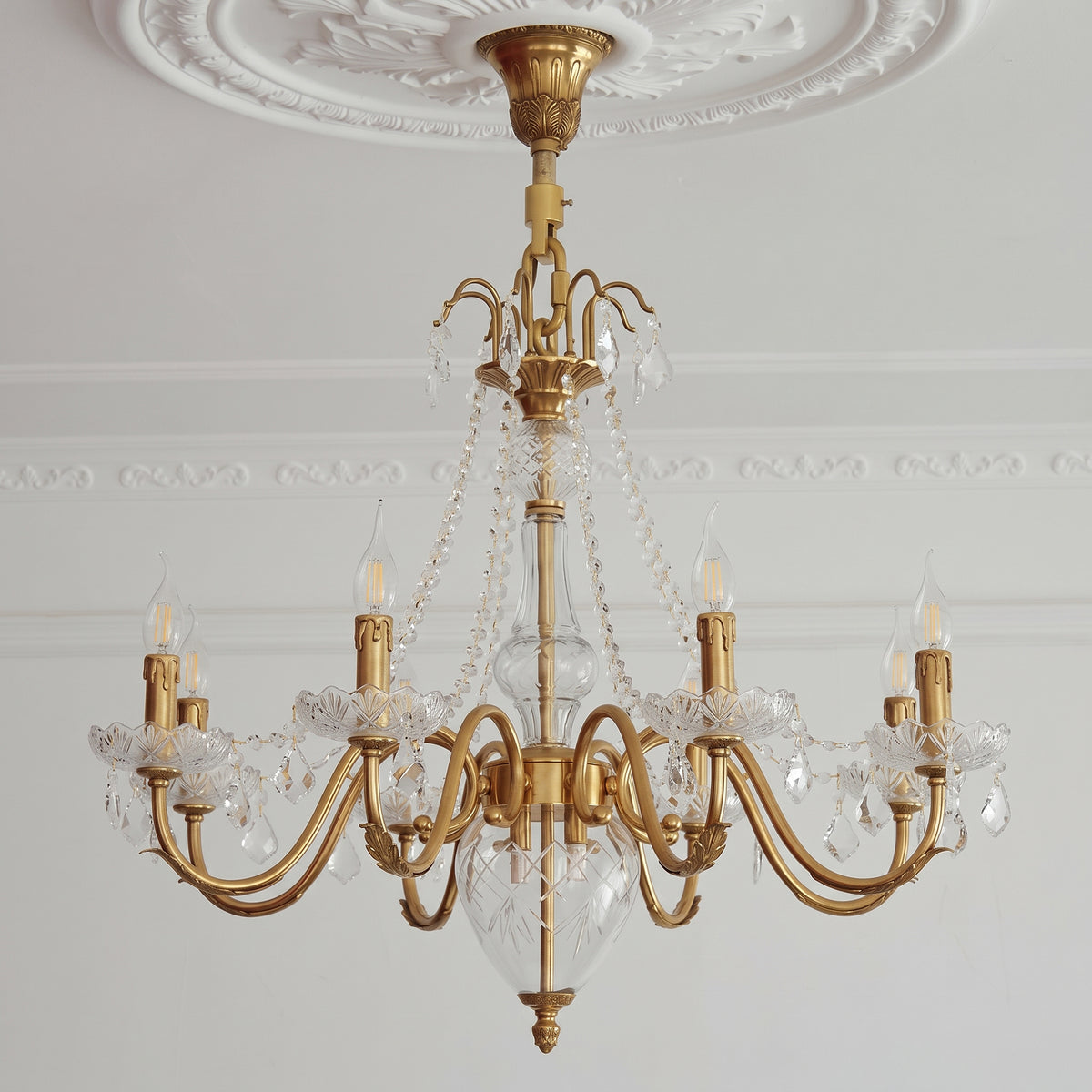 Fontainebleau Brass Chandelier