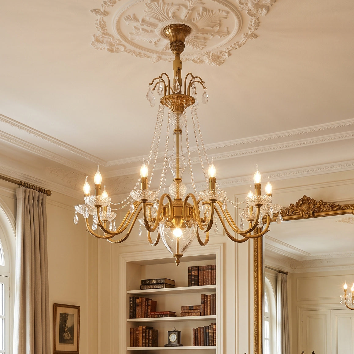 Fontainebleau Brass Chandelier