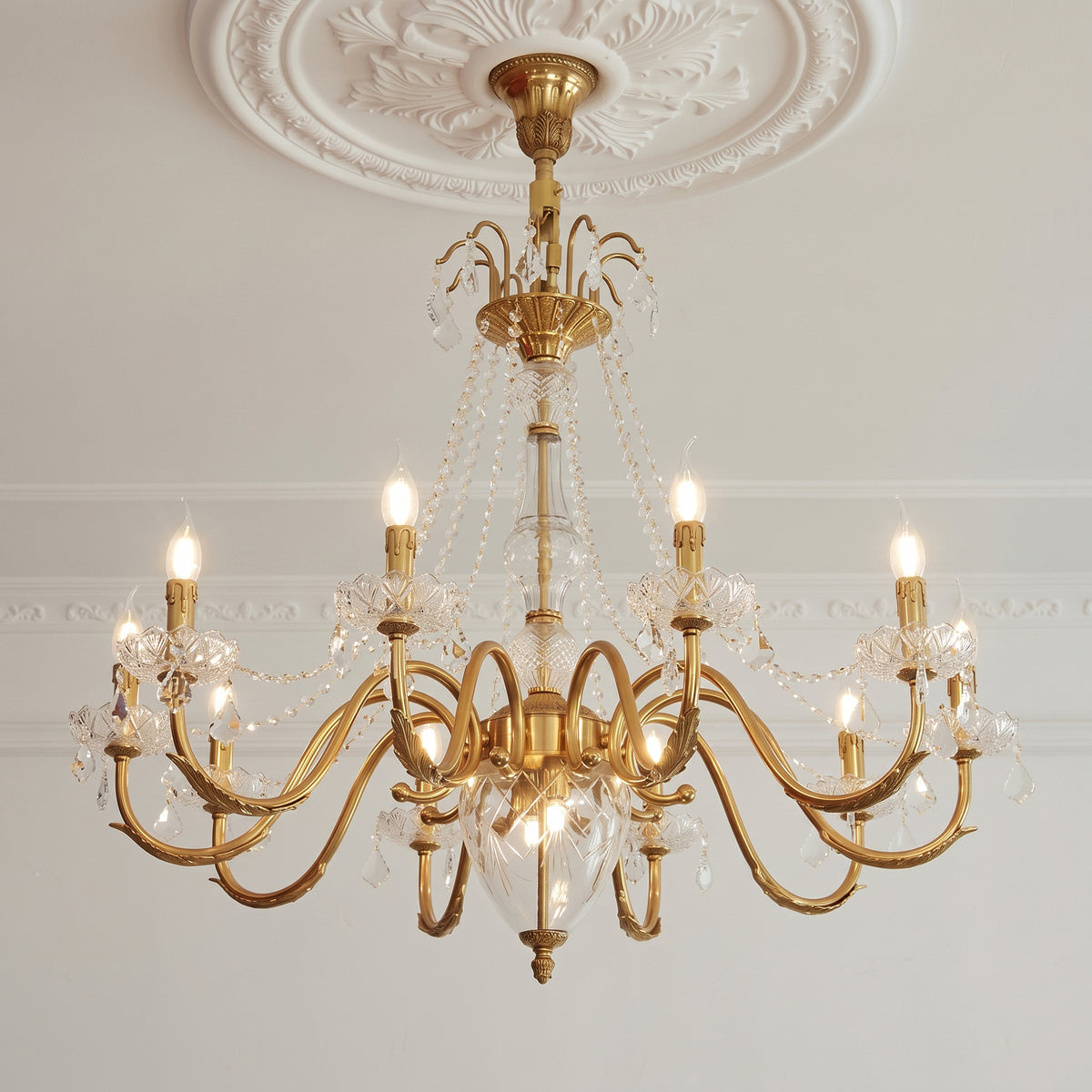Fontainebleau Brass Chandelier