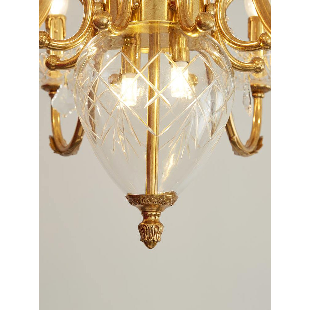 Fontainebleau Brass Chandelier