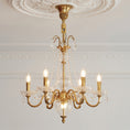 Laad afbeelding in galerij, Fontainebleau Brass Chandelier
