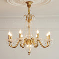 Laad afbeelding in galerij, Fontainebleau Brass Chandelier
