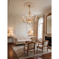 Laad afbeelding in galerij, Fontainebleau Brass Chandelier
