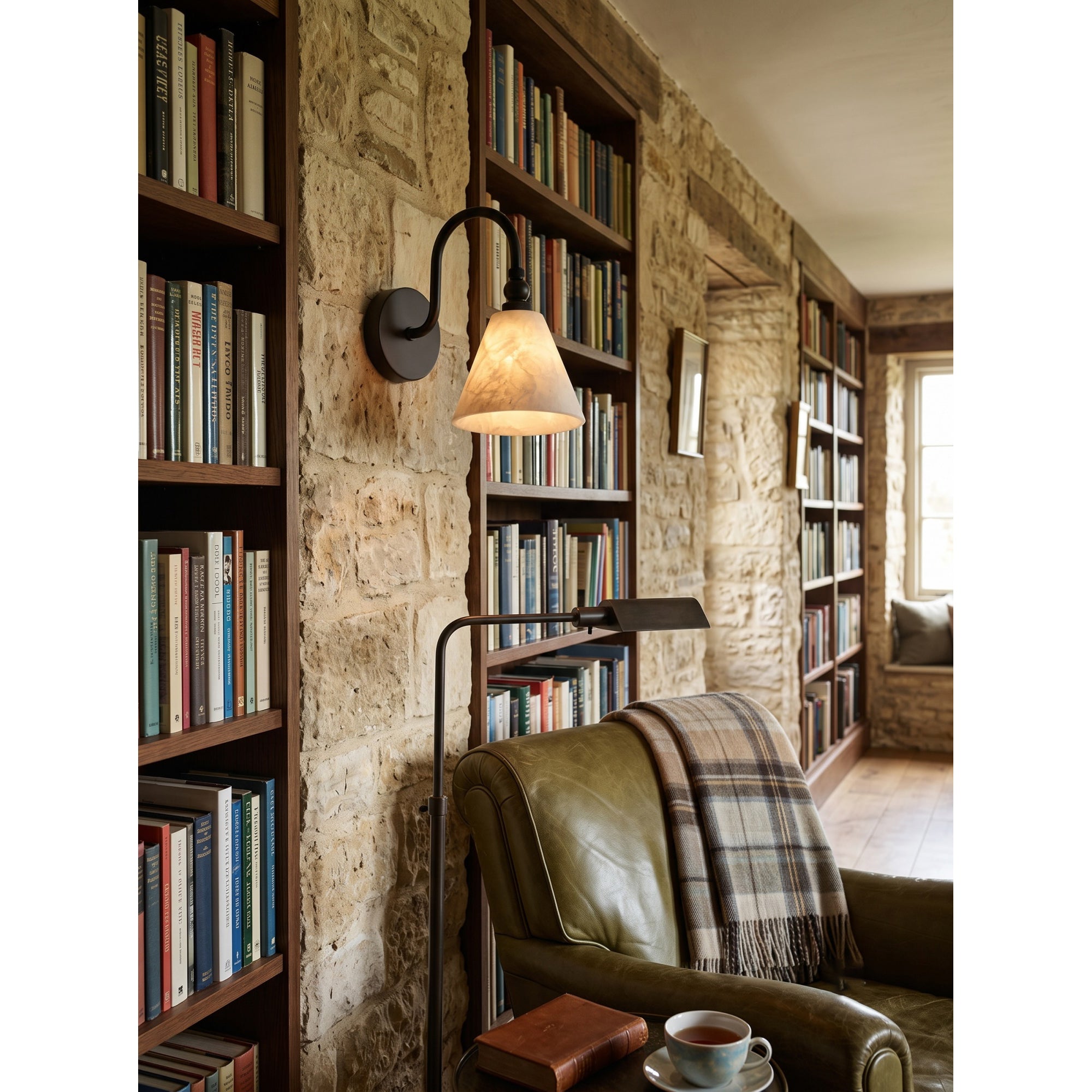 Forna Alabaster Wall Sconce