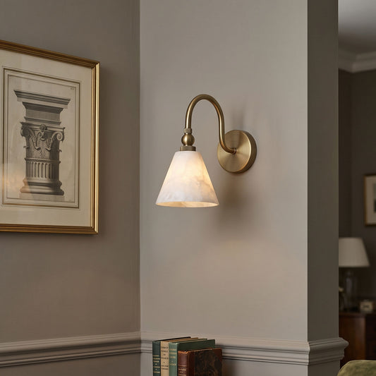 Forna Alabaster Wall Sconce