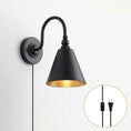 Load image into Gallery viewer, Forna Brass Plug-in Wall Sconce
