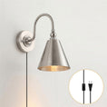Load image into Gallery viewer, Forna Brass Plug-in Wall Sconce
